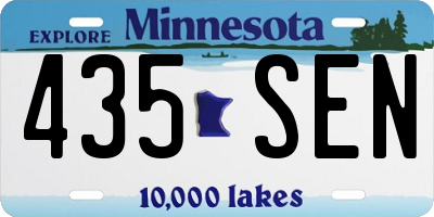 MN license plate 435SEN
