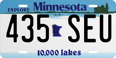 MN license plate 435SEU