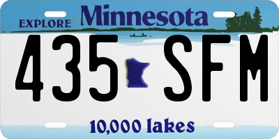 MN license plate 435SFM