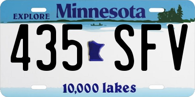 MN license plate 435SFV