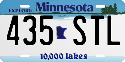 MN license plate 435STL
