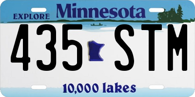 MN license plate 435STM