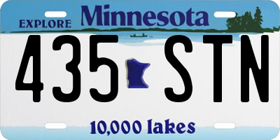 MN license plate 435STN
