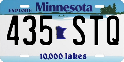MN license plate 435STQ