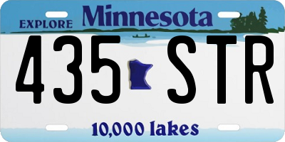 MN license plate 435STR