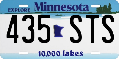 MN license plate 435STS