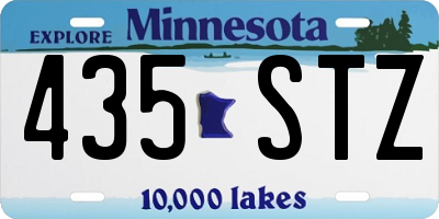 MN license plate 435STZ