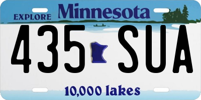 MN license plate 435SUA