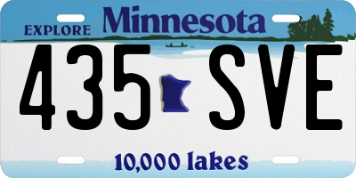 MN license plate 435SVE