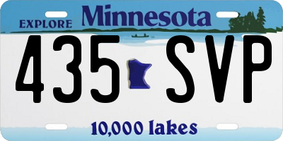 MN license plate 435SVP
