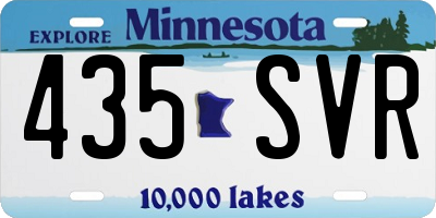 MN license plate 435SVR