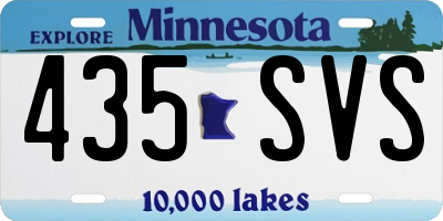 MN license plate 435SVS