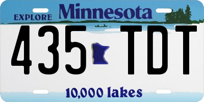 MN license plate 435TDT