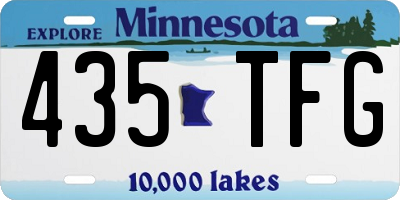 MN license plate 435TFG