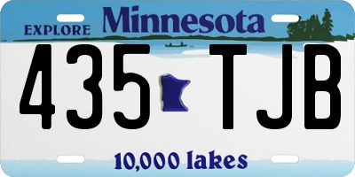 MN license plate 435TJB