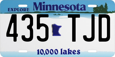 MN license plate 435TJD