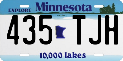 MN license plate 435TJH