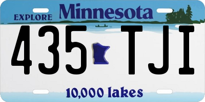 MN license plate 435TJI