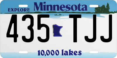 MN license plate 435TJJ