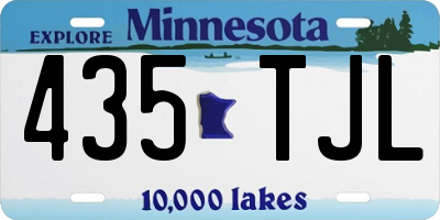 MN license plate 435TJL