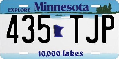 MN license plate 435TJP