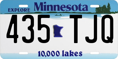 MN license plate 435TJQ