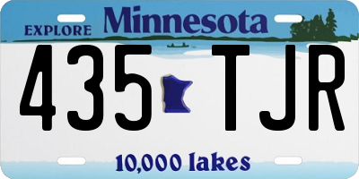 MN license plate 435TJR