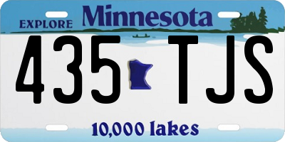 MN license plate 435TJS