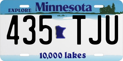 MN license plate 435TJU