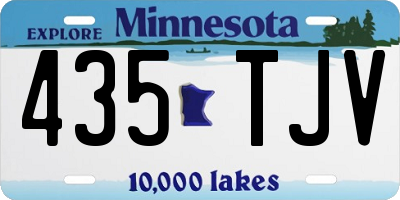 MN license plate 435TJV