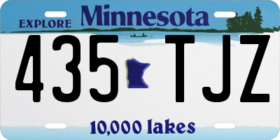 MN license plate 435TJZ