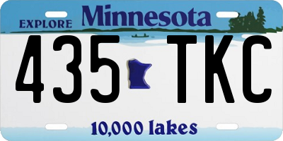 MN license plate 435TKC