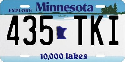 MN license plate 435TKI