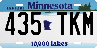 MN license plate 435TKM