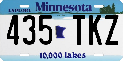 MN license plate 435TKZ