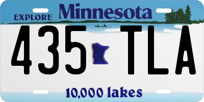 MN license plate 435TLA