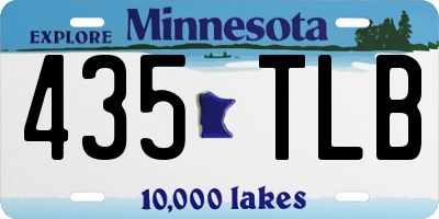 MN license plate 435TLB