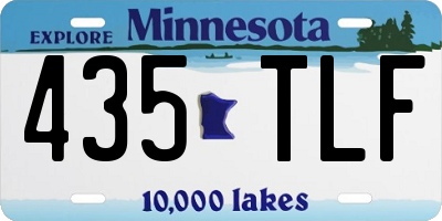 MN license plate 435TLF