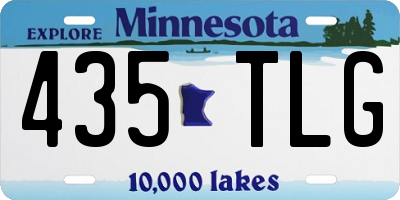 MN license plate 435TLG