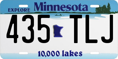 MN license plate 435TLJ