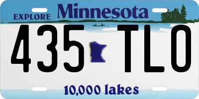 MN license plate 435TLO