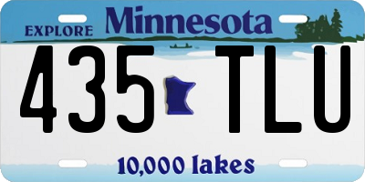 MN license plate 435TLU