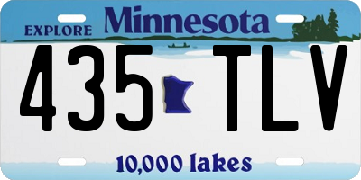 MN license plate 435TLV