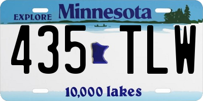 MN license plate 435TLW
