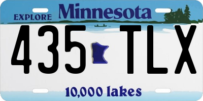 MN license plate 435TLX