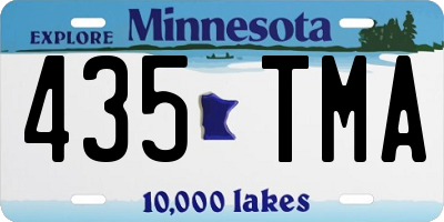 MN license plate 435TMA