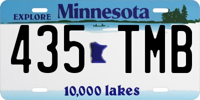 MN license plate 435TMB