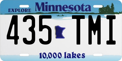 MN license plate 435TMI