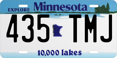 MN license plate 435TMJ