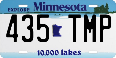 MN license plate 435TMP